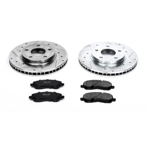 Power Stop 08-17 Mitsubishi Lancer Front & Rear Z23 Evolution Sport Brake Kit (1x psbK2992, 1x psbK3033)