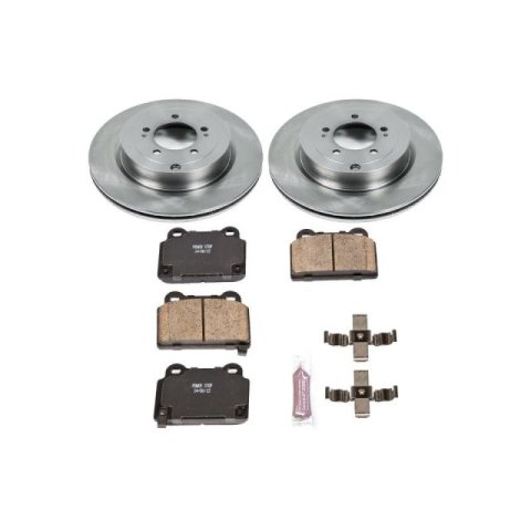 Power Stop 08-15 Mitsubishi Lancer Front & Rear Autospecialty Brake Kit (1x psbKOE4551, 1x psbKOE4741)
