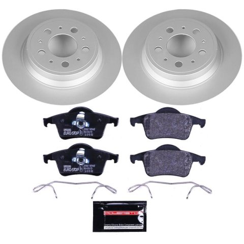 Power Stop 08-09 Volvo S60 Front & Rear Euro-Stop Brake Kit (1x psbESK5196, 1x psbESK3063)