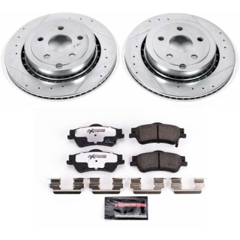 Power Stop 08-09 Pontiac G8 Front & Rear Z26 Street Warrior Brake Kit (1x psbK5529-26, 1x psbK5528-26)