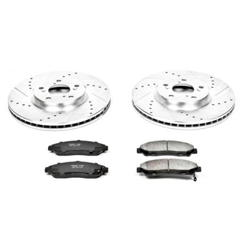 Power Stop 07-13 Acura MDX Front & Rear Z23 Evolution Sport Brake Kit (1x psbK4685, 1x psbK5370)