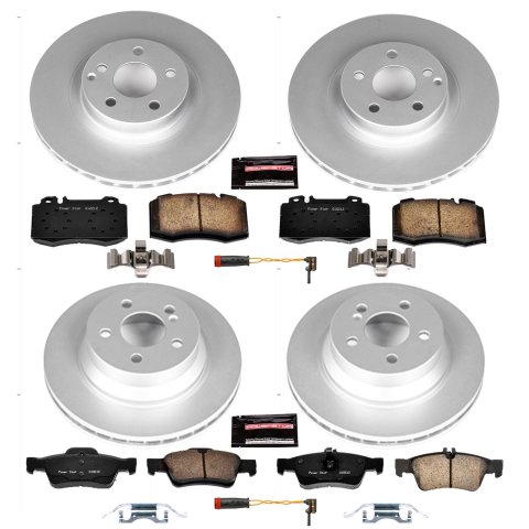 Power Stop 07-09 Mercedes-Benz E550 Front & Rear Z23 Evolution Sport Coated Brake Kit (1x psbCRK6359, 1x psbCRK6599)