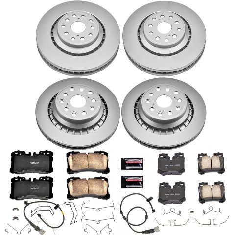 Power Stop 07-09 Lexus LS460 Front & Rear Z17 Evolution Geomet Coated Brake Kit (1x psbCRK4690, 1x psbCRK4687)