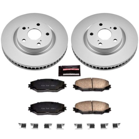 Power Stop 06-18 Toyota RAV4 Front & Rear Z17 Evolution Geomet Coated Brake Kit (1x psbCRK3054, 1x psbCRK4671)