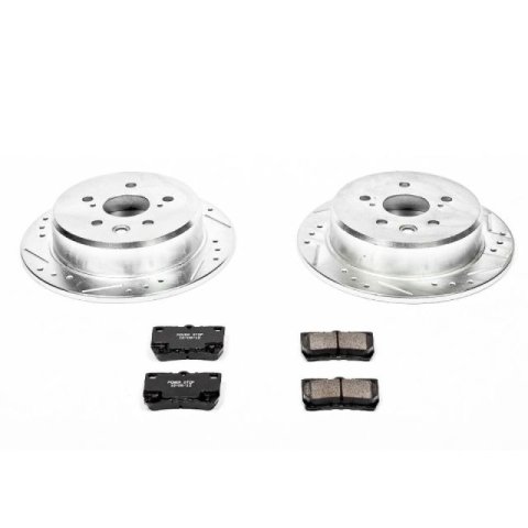Power Stop 06-13 Lexus IS250 Front & Rear Z23 Evolution Sport Brake Kit (1x psbK195, 1x psbK2406)