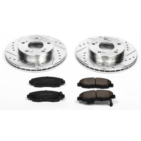 Power Stop 06-11 Honda Civic Front & Rear Z23 Evolution Sport Brake Kit (1x psbK1243, 1x psbK2384)