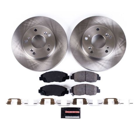 Power Stop 06-11 Honda Civic Front & Rear Autospecialty Brake Kit (1x psbKOE2384, 1x psbKOE1243)