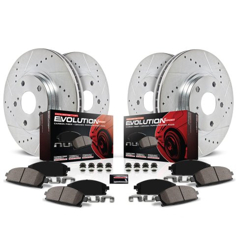 Power Stop 06-07 Hyundai Accent Front & Rear Z23 Evolution Sport Brake Kit (1x psbK4652, 1x psbK4653)