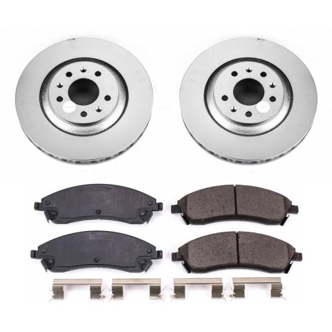Power Stop 06-07 Cadillac CTS Front & Rear Z17 Evolution Geomet Coated Brake Kit (1x psbCRK1429, 1x psbCRK2958)
