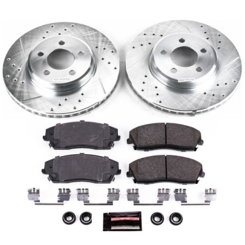 Power Stop 05-19 Chrysler 300 Front & Rear Z23 Evolution Sport Brake Kit (1x psbK1719, 1x psbK1714)