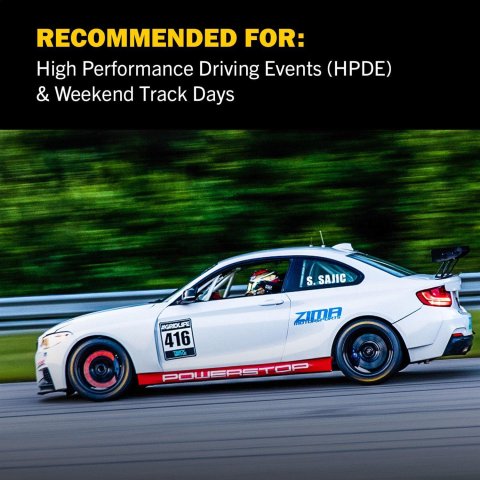 Power Stop 04-06 BMW 525i Front & Rear Track Day Brake Kit (1x psbTDBK2110, 1x psbTDBK5361)
