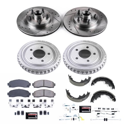 Power Stop 03-09 Ford Ranger Front & Rear Z23 Evolution Sport Brake Kit (1x psbKOE15335DK, 1x psbK1857)