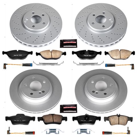 Power Stop 03-06 Mercedes-Benz S500 Front & Rear Z23 Evolution Sport Coated Brake Kit (1x psbCRK2998, 1x psbCRK5120)