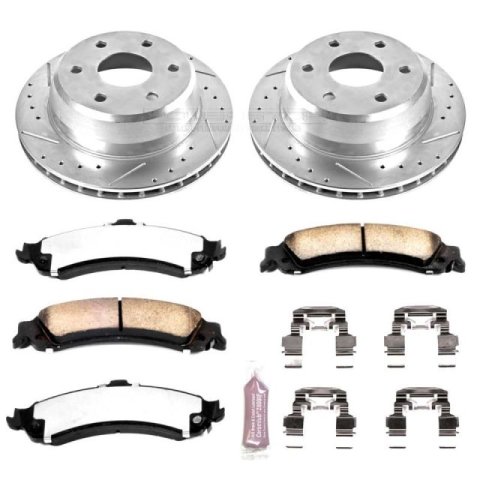Power Stop 02-06 Cadillac Escalade Front & Rear Z36 Truck & Tow Brake Kit (1x psbK2046-36, 1x psbK2009-36)