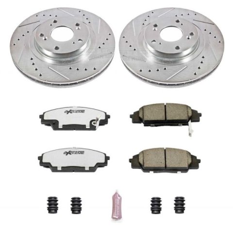 Power Stop 02-06 Acura RSX Front & Rear Z26 Street Warrior Brake Kit (1x psbK2270-26, 1x psbK2439-26)