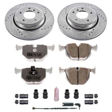 Power Stop 01-06 BMW 330Ci Front & Rear Z26 Street Warrior Brake Kit (1x psbK933-26, 1x psbK5729-26)