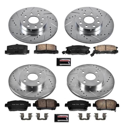 Power Stop 00-05 Toyota MR2 Spyder Front & Rear Z23 Evolution Sport Brake Kit (1x psbK821, 1x psbK3161)
