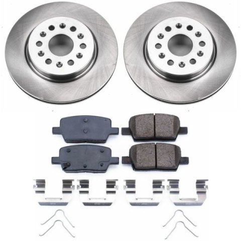 Power Stop 17-18 Cadillac XT5 Front & Rear Autospecialty Brake Kit (1x psbKOE7411, 1x psbKOE7883)