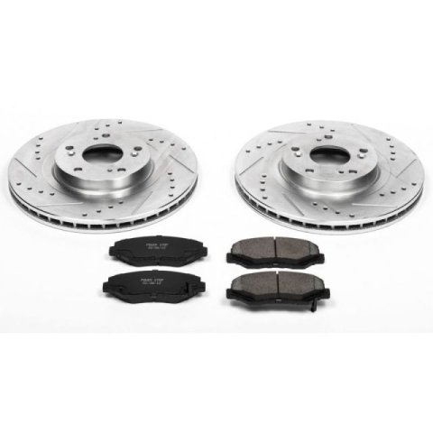 Power Stop 13-15 Acura ILX Front & Rear Z23 Evolution Sport Brake Kit (1x psbK1243, 1x psbK3055)