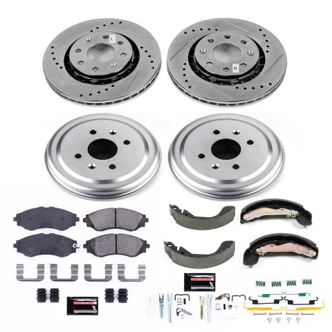 Power Stop 07-11 Chevrolet Aveo Front & Rear Z23 Evolution Sport Brake Kit (1x psbK5893, 1x psbKOE15391DK)
