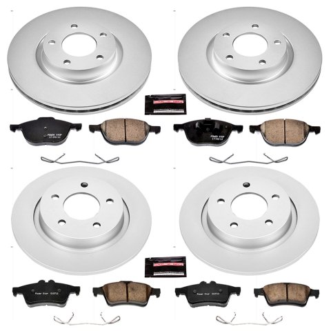Power Stop 04-13 Mazda 3 Front & Rear Z17 Evolution Geomet Coated Brake Kit (1x psbCRK125, 1x psbCRK129)