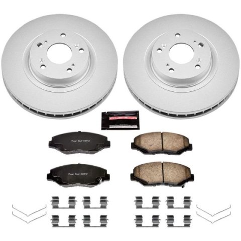 Power Stop 13-15 Acura ILX Front & Rear Z17 Evolution Geomet Coated Brake Kit (1x psbCRK1243, 1x psbCRK3055)