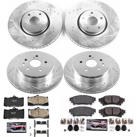 Power Stop 14-15 Lexus IS350 Front & Rear Z23 Evolution Sport Brake Kit (1x psbK6514, 1x psbK4633)