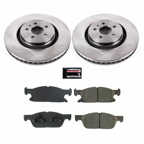 Power Stop 2019 Ford Edge Front & Rear Autospecialty Brake Kit (1x psbKOE7417, 1x psbKOE8321)