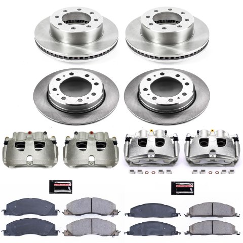Power Stop 13-18 Ram 3500 Front & Rear Autospecialty Kit w/Cals (Bundled Kit)