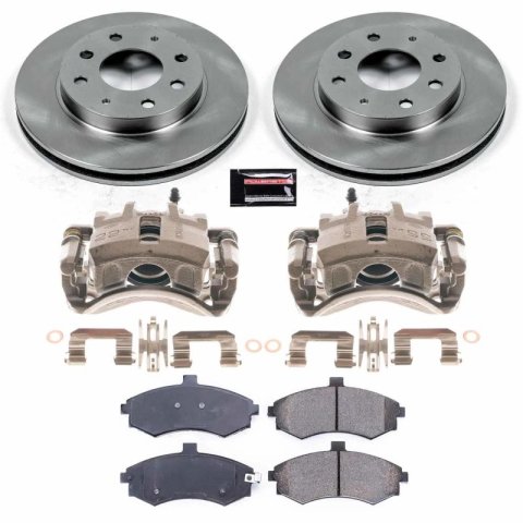 Power Stop 2005 Hyundai Elantra Front & Rear Autospecialty Brake Kit w/Calipers (1x psbKCOE1093A, 1x psbKCOE3106A)
