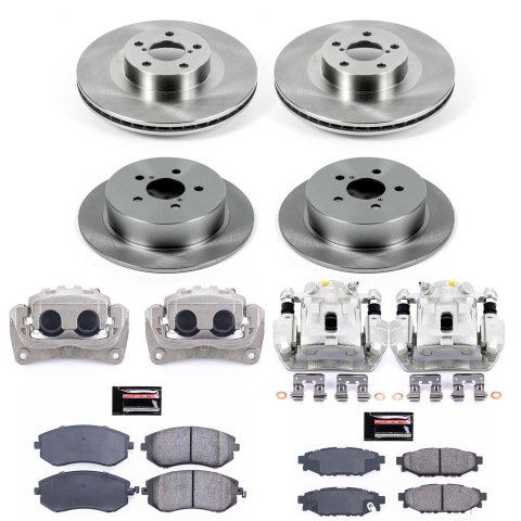 Power Stop 2005 Subaru Legacy Front & Rear Autospecialty Brake Kit w/Calipers (1x psbKCOE4632, 1x psbKCOE2373)