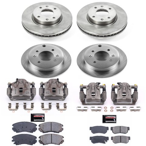 Power Stop 03-05 Hyundai Sonata Front & Rear Autospecialty Brake Kit w/Calipers (1x psbKCOE5290A, 1x psbKCOE5212)