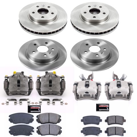 Power Stop 12-16 Buick LaCrosse Front & Rear Autospecialty Brake Kit w/Calipers (1x psbKCOE5522, 1x psbKCOE5531)