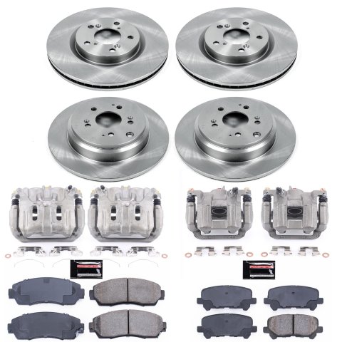 Power Stop 11-14 Honda Odyssey Front & Rear Autospecialty Kit w/Cals (Bundled Kit)