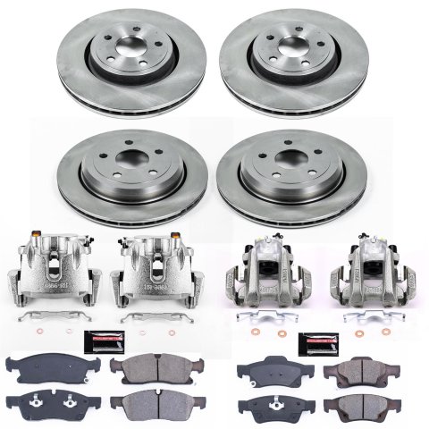 Power Stop 11-17 Dodge Durango Front & Rear Autospecialty Kit w/Cals (Bundled Kit)
