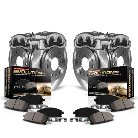 Power Stop 11-17 Nissan Quest Front & Rear Autospecialty Brake Kit w/Calipers (1x psbKCOE2427A, 1x psbKCOE6360)