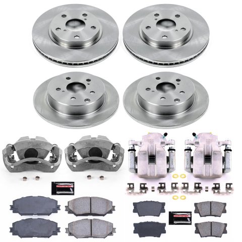 Power Stop 11-18 Toyota RAV4 Front & Rear Autospecialty Brake Kit w/Calipers (1x psbKCOE258, 1x psbKCOE4671A)