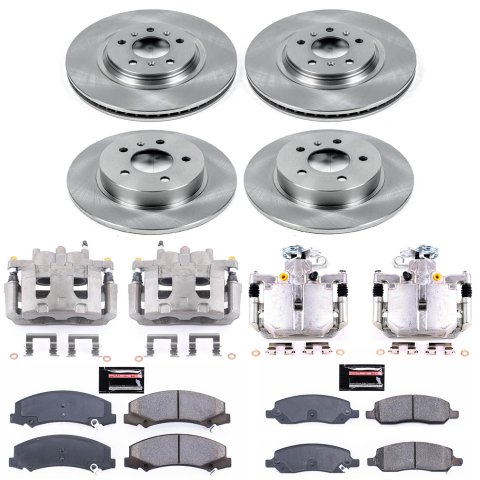 Power Stop 06-11 Buick Lucerne Front & Rear Autospecialty Kit w/Cals (Bundled Kit)