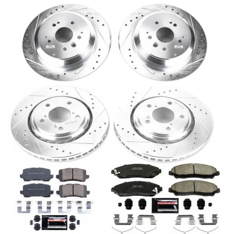 Power Stop 17-19 Acura MDX Front & Rear Z23 Evolution Sport Brake Kit (1x psbK7352, 1x psbK7901)