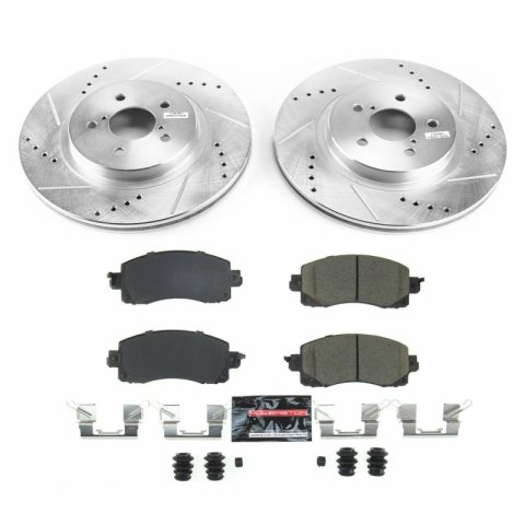 Power Stop 2018 Subaru Crosstrek Front & Rear Z23 Evolution Sport Brake Kit (1x psbK6107, 1x psbK7892)