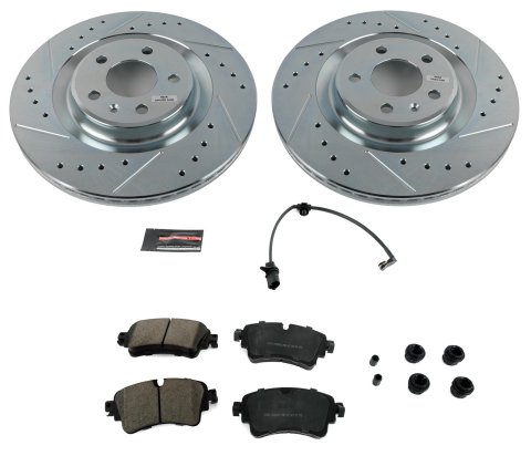 Power Stop 17-18 Audi A4 Front & Rear Z23 Evolution Sport Brake Kit (1x psbK7431, 1x psbK7648)