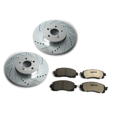 Power Stop 18-19 Subaru Crosstrek Front & Rear Z26 Street Warrior Brake Kit (1x psbK6107-26, 1x psbK7892-26)