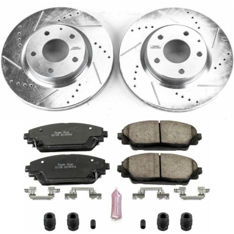 Power Stop 17-18 Mazda 3 Front Z23 Evolution Sport Brake Kit w/Calipers (1x psbS7158, 1x psbK6971)