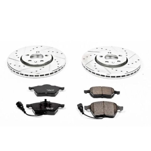 Power Stop 99-10 Volkswagen Beetle Front Z23 Evolution Sport Brake Kit w/Calipers (1x psbK898, 1x psbS2014)