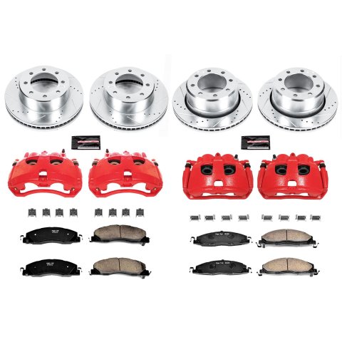 Power Stop 09-10 Dodge Ram 2500 Front & Rear Z23 Evolution Kit w/Cals (Bundled Kit)