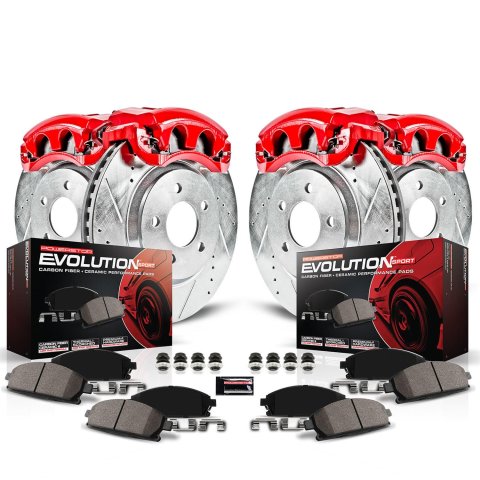 Power Stop 11-16 Toyota RAV4 Front & Rear Z23 Evolution Sport Brake Kit w/Calipers (1x psbS3196A, 1x psbS7049, 1x psbK258, 1x psbK4671)
