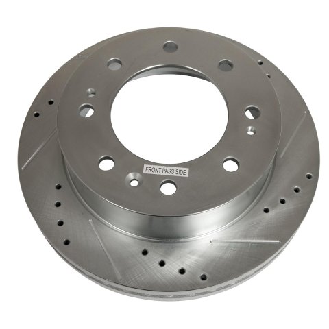 PowerStop Z23 Evolution Sport Brake Upgrade Kits with Calipers KC6259 Disc Kits, Red Calipers, Drilled/Slotted Rotors, Pads, Front/Rear, Chevrolet, GMC, Kit