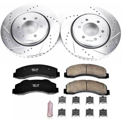 Power Stop 12-18 Ford F-150 Front & Rear Z23 Evolution Sport Brake Kit w/Calipers (1x psbK6271, 1x psbS5404, 1x psbS5396, 1x psbK3167)