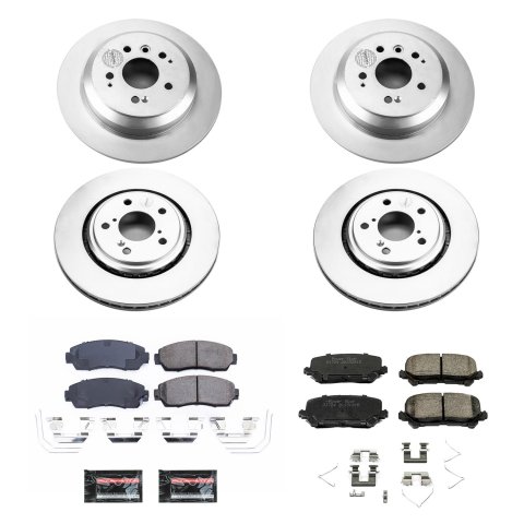 Power Stop 19-20 Honda Passport Front & Rear Z17 Evolution Geomet Coated Brake Kit (1x psbCRK6959, 1x psbCRK7727)