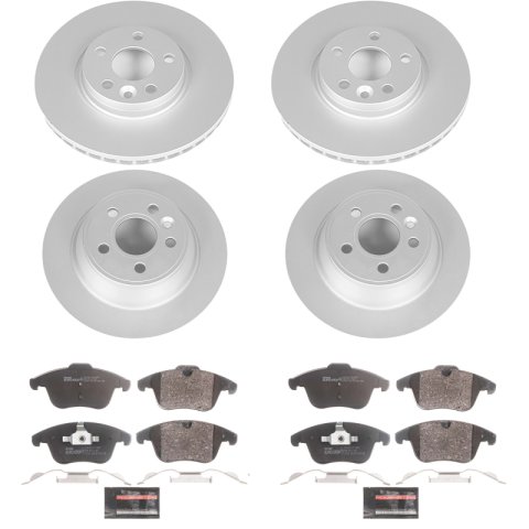 Power Stop 17-18 Volvo S60 Front & Rear Euro-Stop Brake Kit (1x psbESK4702, 1x psbESK4700)